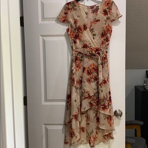 Floral high low dress